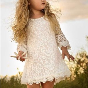 Toddler Lace midi dress
